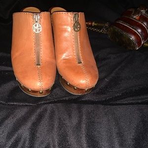 Marc Fischer Leather Studded Clogs